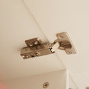 Mobile TV Sospeso fino a 65” 150x40x30 cm con Luce LED in Truciolato Bianco Lucido