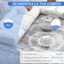 Deumidificatore Portatile 30L/Giorno Serbatoio 4L 3 Velocità e 4 Funzioni con Timer Bianco  