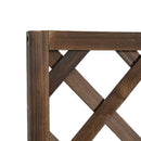 Fioriera da Giardino con Traliccio 72,5x31,5x149,5 cm in Legno di Abete Carbonizzato