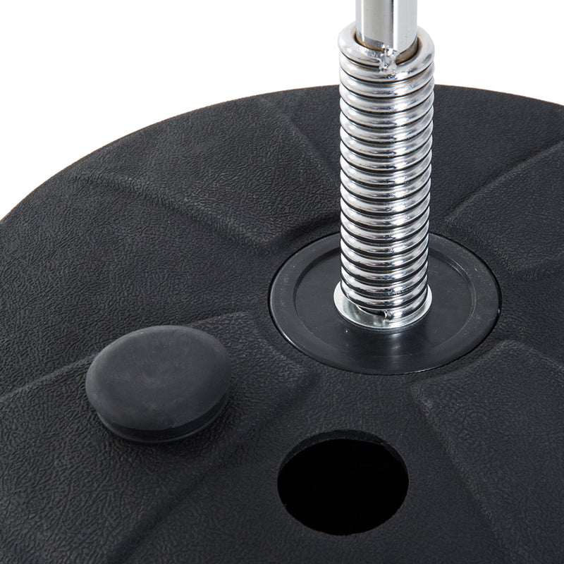 Punching Ball da Terra Altezza Regolabile Base Riempibile Ø43x126-144 cm Guantoni Inclusi Rosso 