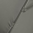 Ombrellone da Giardino Decentrato Ø294x248 cm in Alluminio Acciaio e Poliestere Grigio