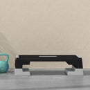 Stepper ad Altezza Regolabile con Gradini Rimovibili e Fondo Antiscivolo 97x36x15/20/25 cm in ABS Grigio