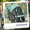 Passeggino per Cani Piccoli Pieghevole con Guinzaglio Integrato Verde  