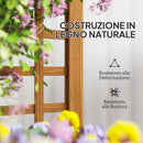 Fioriera con Traliccio per Rampicanti 40x40x120 cm in Legno Marrone   