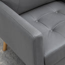 Sedia Imbottita 72x73x94 cm  in Tessuto Microfibra Grigia