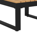 Salotto da Giardino con 2 Divanetti Seduta Angolare e Tavolino con Piano a Doghe   Grigio