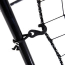 Rete per Allenamento per Calcio e Baseball Pieghevole 123x90x174 cm con Zona di Precisione Nero 