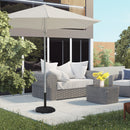 Base per Ombrellone 25kg per Pali da 38-48mm Ø54x46,5 cm in Cemento e Plastica Nero