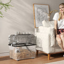 Gabbia per Criceti a 2 Piani 58x43x57 cm con Rampa e Accessori Nero   