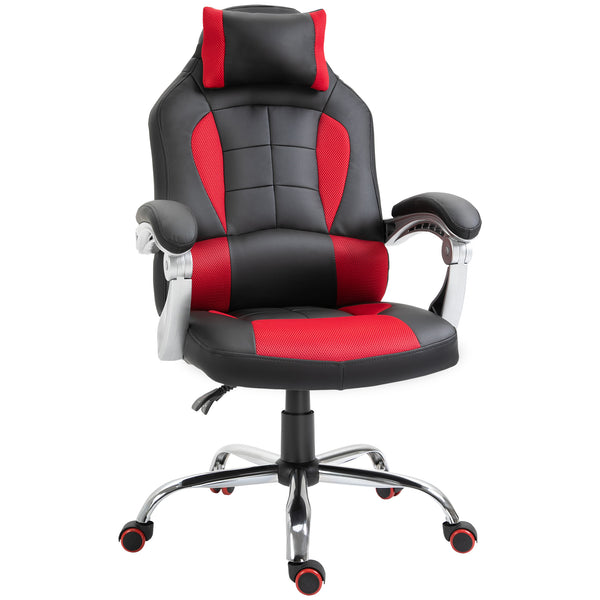 Sedia da Gaming Ergonomica 67x69x118-127 cm in Similpelle Rosso e Nero online