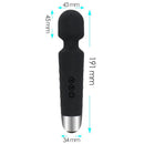 Vibratore Vaginale in Silicone a Batteria Ricaricabile Forlove Nero
