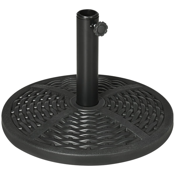Base per Ombrellone da Giardino Ø45 cm Effetto Rattan Nero acquista