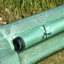 Mini Serra per Piante Impermeabile con 3 Ingressi Avvolgibili 400x100x80 cm Verde 