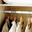 Armadio Guardaroba a 2 Ante 88,9x50,1x184,5 cm 3 Ripiani e 2 Cassetti in Truciolato e MDF Grigio