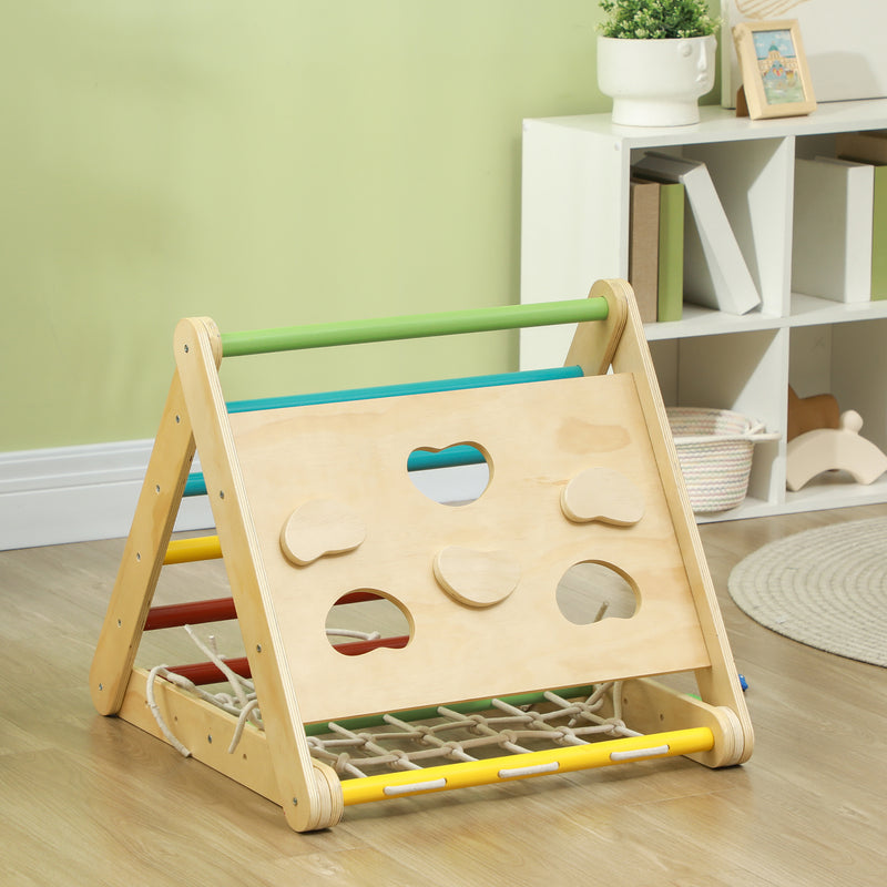 Gioco per Bambini 5 in 1 Corda Arrampicata Scivolo Sacchi e Triangolo Montessori     