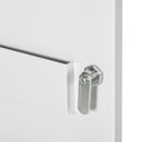 Armadietto Medicinali a Parete 40x15x53,5 cm con 2 Chiavi in Acciaio Bianco  