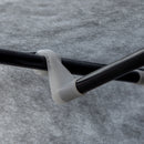 Armadio Guardaroba da Campeggio 125x43x162,5 cm con Cassetti e Ante Avvolgibili con Zip Grigio Scuro