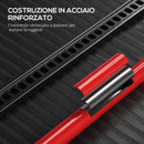 Cric Sollevatore Auto da 3 Tonnellate in Acciaio Rinforzato Rosso   