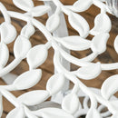 Set Tavolino e 2 Sedie da Giardino in Alluminio Bianco