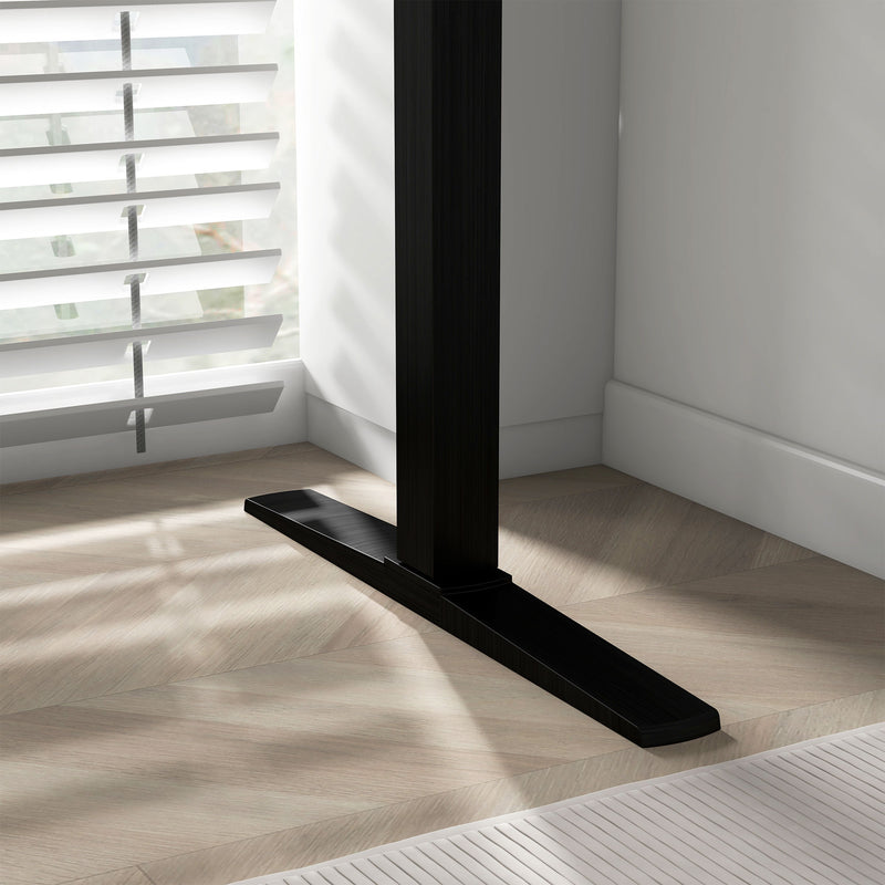 Struttura Scrivania Elettrica Regolabile in Altezza 71-116 cm con Modalità Defaticante in Acciaio  Nero