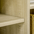 Mobiletto Bagno 2 Ripiani 1 Cassetto 118,3x43,8x118,7 cm in Truciolato Bianco