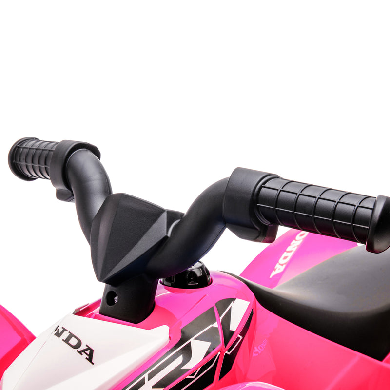 Quad Elettrico per Bambini licenza ufficiale HONDA con Luci LED Clacson e Pedale Rosa  