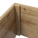 Letto per Orto con Traliccio e Pergola 160x55x183 cm in Legno Naturale