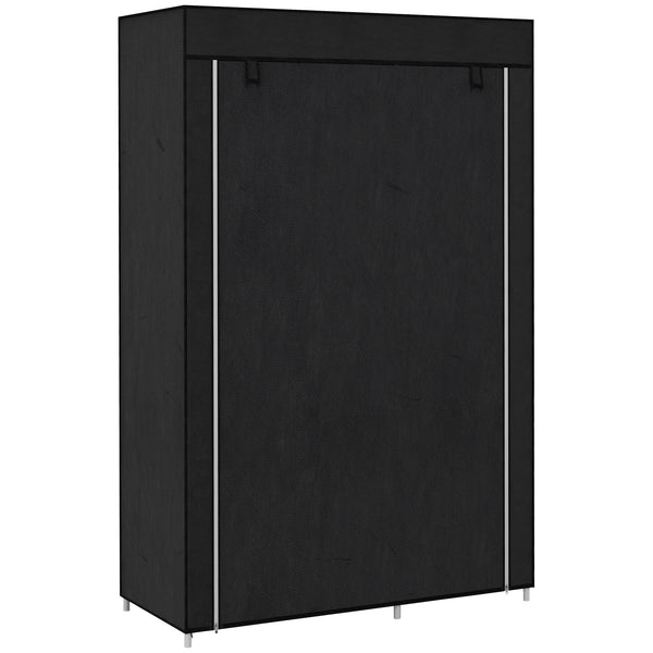 Armadio in Tessuto Portatile 103x43x162,5 cm Appendiabiti e 6 Ripiani Nero online
