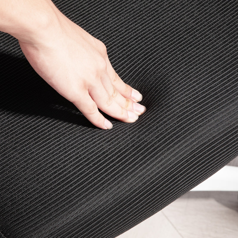 Sedia Operativa da Ufficio con Poggiatesta Braccioli Ribaltabili Nero 