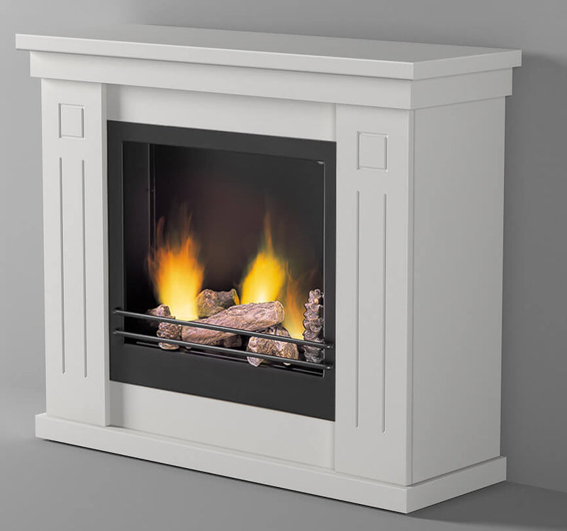 Camino a Bioetanolo da Pavimento 98x83 cm Vannini Raffaello Bianco