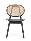Sedia 49x42x81 cm Yves in Legno Nero