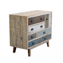 Mobile Damon 90x40x75 h cm in Legno Multicolor