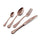 24-teiliges Besteckset aus 18/10 PVD-Stahl Eme Domus Chocolate