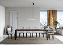  Tavolo Allungabile 140-400x90x77 cm Everyday Premium Noce Gambe Antracite