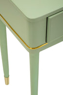 Console Camille Verde 101x37x78 cm in Pino e MDF e Ferro      
