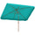 Ombrellone da Giardino 300x200x235H cm Inclinabile e Anti UV 50+ Turchese