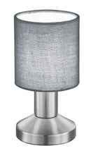 Lampada da Tavolo da Interno Attacco E14 in Metallo Nichel Opaco