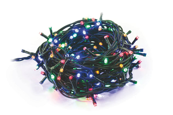 sconto Weihnachtsbeleuchtung 180 LED 7,16m Multicolor für Outdoor-Indoor Soriani