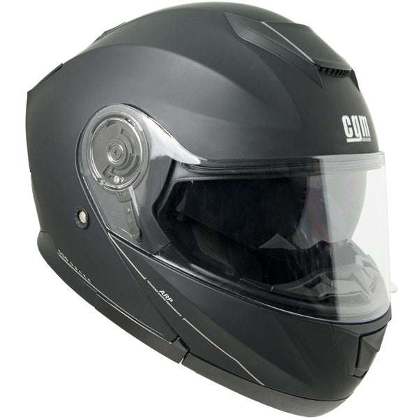 online Integralhelm für Scooter CGM Osaka Long Visor 506A Mattschwarz Verschiedene Größen