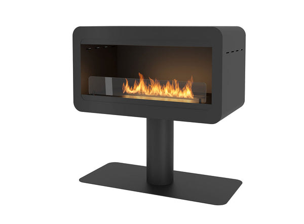 Bioethanol-Bodenkamin 82x44 cm mit schwarzem Inecco-Glas sconto