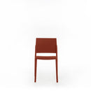 Set 4 Sedie 55x52,5xH81 cm in Polipropilene Venus Ruggine