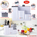 Portamensoli da Cucina 34x13x23 cm per Coltelli Posate con 2 Taglieri Alpina