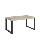 Tavolo Allungabile 160-420x90x77 cm Tecno Cashmere Telaio Antracite 