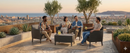 Set da Giardino Divano 2 Poltrone e Tavolino in Resina Keter Salemo Lounge Antracite