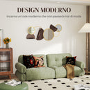 Decorazione Murale 3D con Specchi 101x41.5 cm in Metallo Oro   