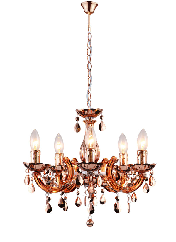 Kronleuchter Aufhängung Anhänger Tropfen Acryl Kupfer Modern E14 Umwelt I-HOUSTON-S5 prezzo