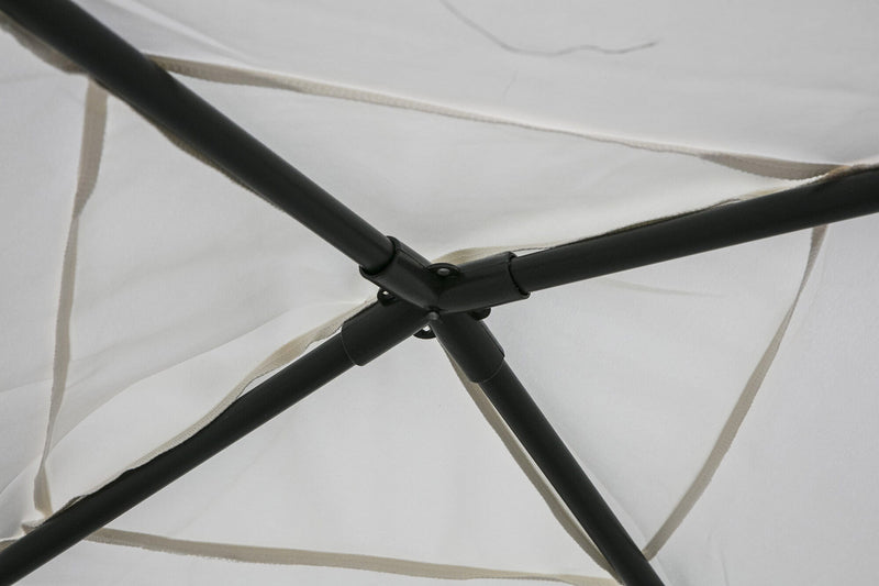 Gazebo da Giardino in Metallo 3x3m con Zanzariera Soriani Dakar Ecrù