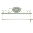 Portasciugamani da Parete 48x8xh24,50 cm in Metallo Le Bain Bianco