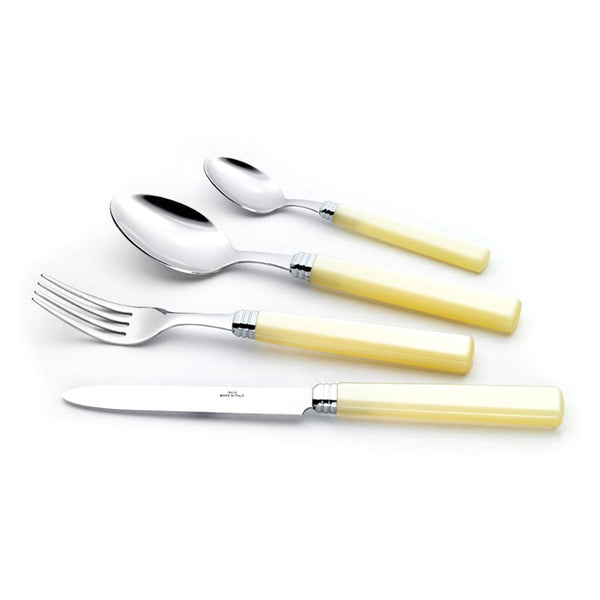 prezzo Service-Set Besteck 24-teilig in Rivadossi Sandro Zara Elfenbein Edelstahl