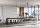  Tavolo Allungabile 140-400x90x77 cm Everyday Noce Gambe Antracite